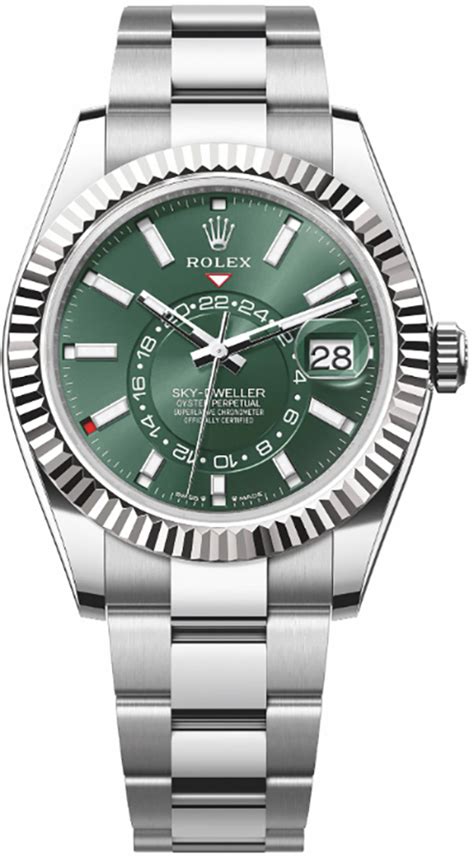 rolex sky-dweller green price|rolex sky dweller in stock.